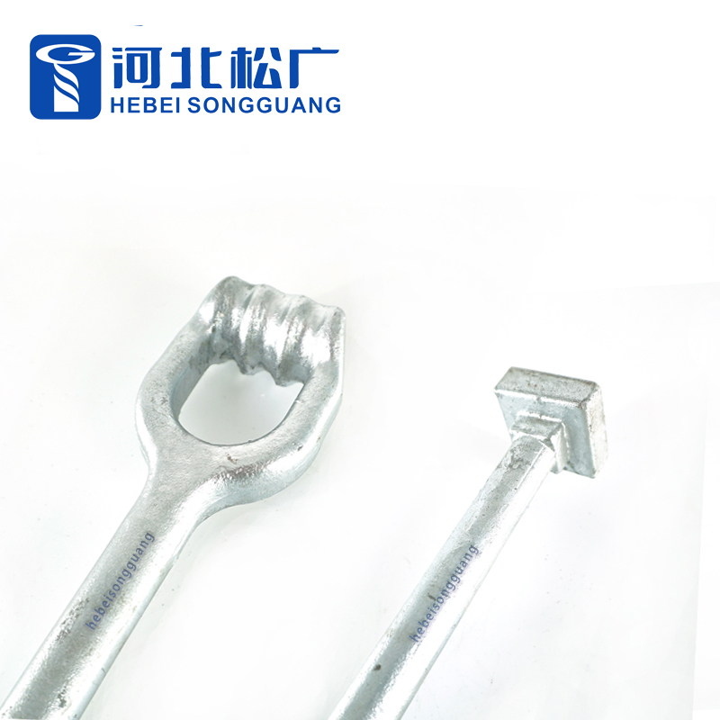 Hot DIP Galvanized Eye Bolt with Thimble Anchor Rod