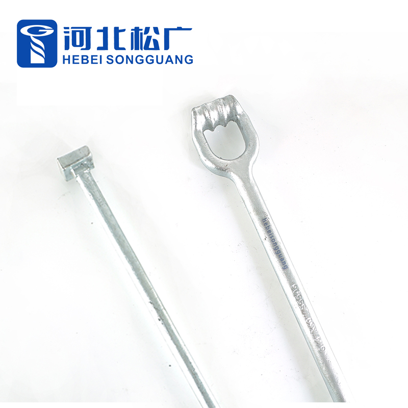 Hot DIP Galvanized Eye Bolt with Thimble Anchor Rod