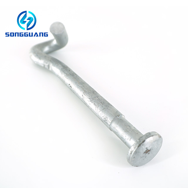 Hot DIP Galvanized Pigtail Bolt for Pole Line Fittings