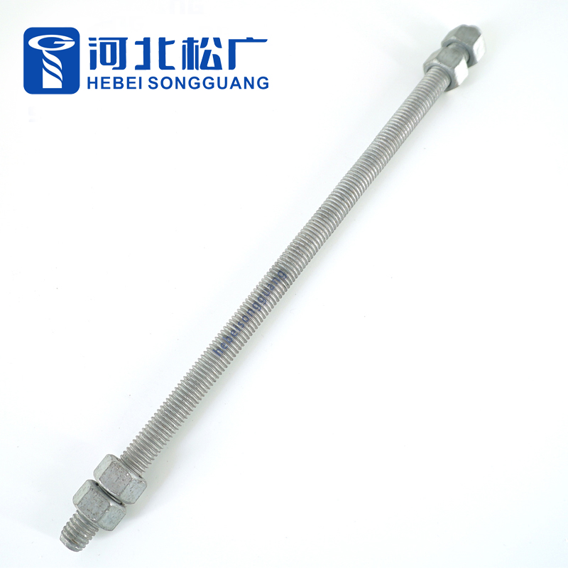 High Quality Hot DIP Galvanized Pole Line Double Arming Bolt with Hex Nut