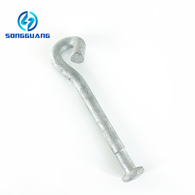 Hot DIP Galvanized Pigtail Bolt for Pole Line Fittings