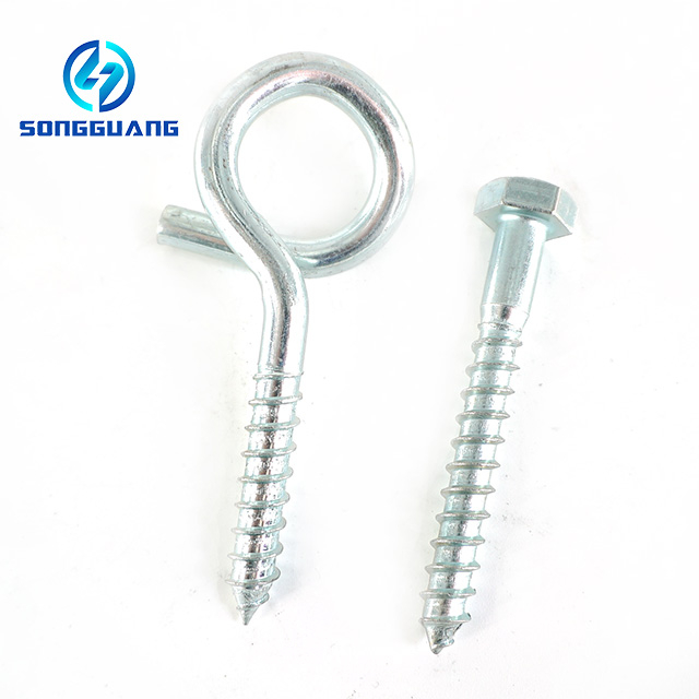 Manufacturing Galvanized Eye Hook Wood Screws Pigtail Hook Pigtail Screw