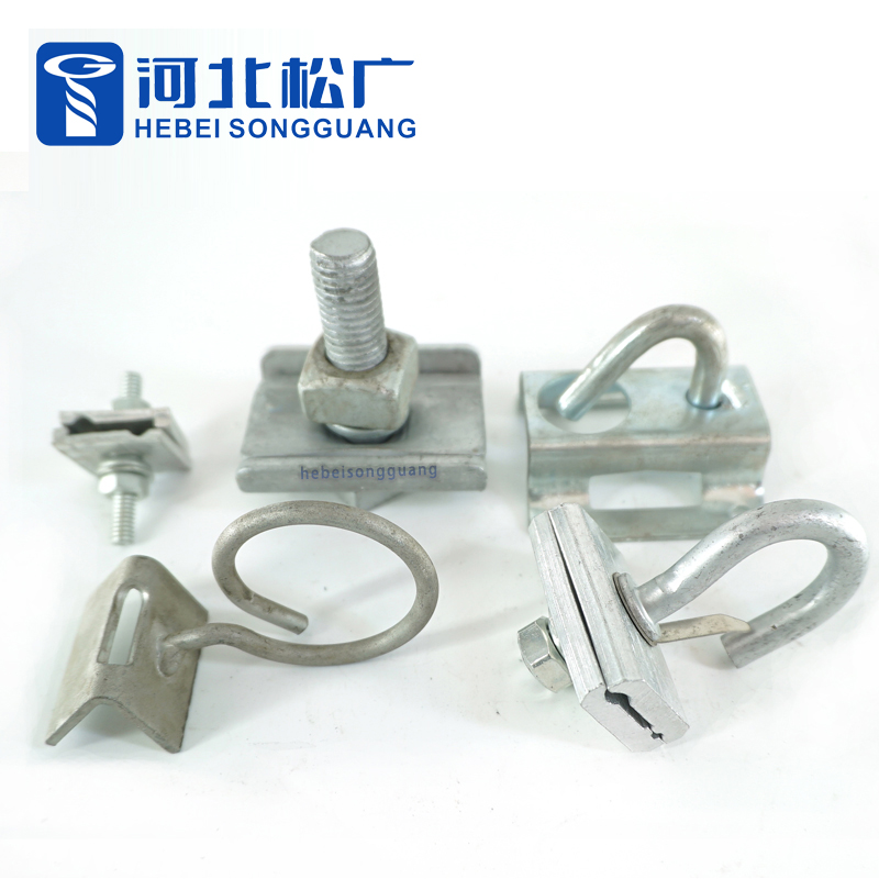 Factory Direct Sales Customed/Custom Hot DIP Galvanized Carbon Steel Cable Clamp Guy Clamp